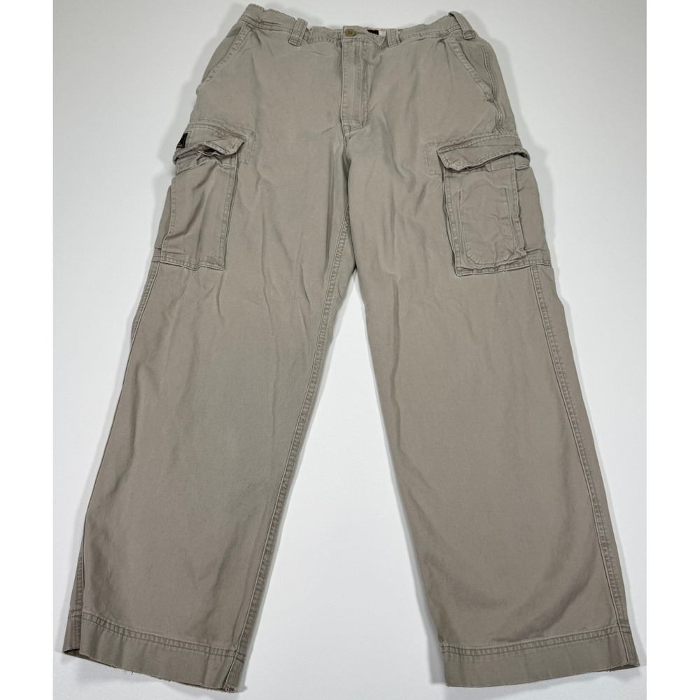 Abercrombie & Fitch Mens Vintage Fatigues Cargo Pants 32R Khaki 90s Y2K Skate